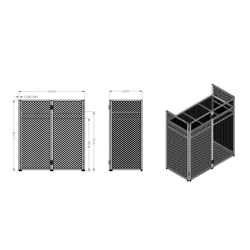 DBC105 SISTEMA DE CABINA DE DJ PLEGABLE EASY
