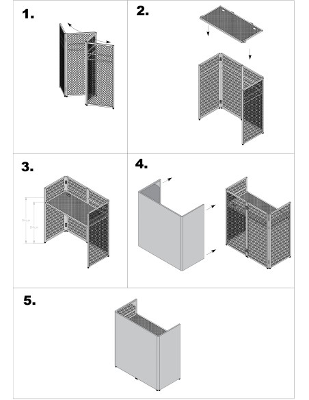 DBC105 SISTEMA DE CABINA DE DJ PLEGABLE EASY