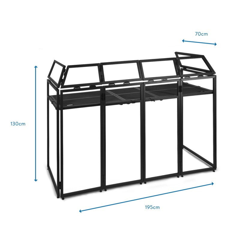DB5 PRO CABINA DJ ALUMINIO ANCHO 2.0M