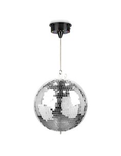 MB30ML BOLA DE DISCO CON MOTOR 18 LEDS, 30CM
