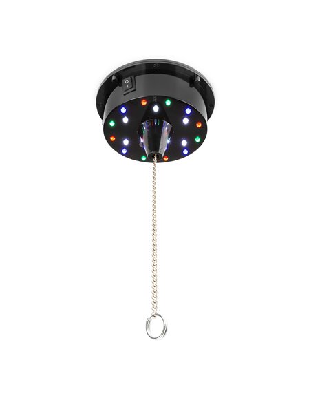 MB30ML BOLA DE DISCO CON MOTOR 18 LEDS, 30CM