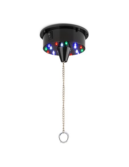 MB30ML BOLA DE DISCO CON MOTOR 18 LEDS, 30CM