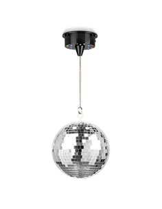 MB20ML BOLA DE DISCO CON MOTOR 18 LEDS, 20 CM