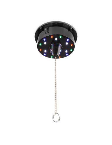 MB20ML BOLA DE DISCO CON MOTOR 18 LEDS, 20 CM