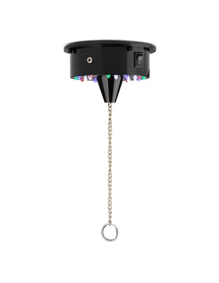 MB20ML BOLA DE DISCO CON MOTOR 18 LEDS, 20 CM