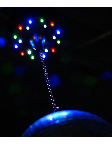 MBW18LED MOTOR PARA BOLAS DE ESPEJOS CON BATERIA CON 18 LEDS