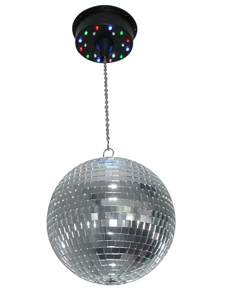 MBW18LED MOTOR PARA BOLAS DE ESPEJOS CON BATERIA CON 18 LEDS