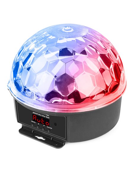 JB90R MINI STAR BALL DMX LED 9 COLORES