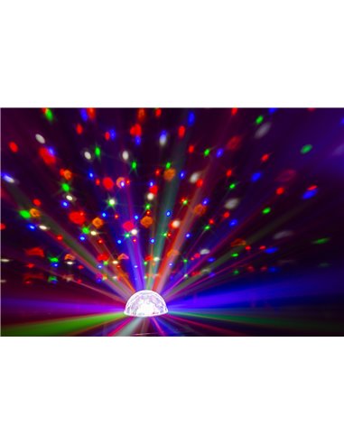 JB90R MINI STAR BALL DMX LED 9 COLORES