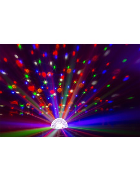 JB90R MINI STAR BALL DMX LED 9 COLORES