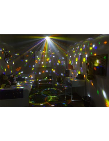 JB90R MINI STAR BALL DMX LED 9 COLORES