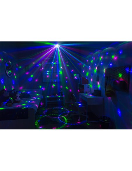 JB90R MINI STAR BALL DMX LED 9 COLORES