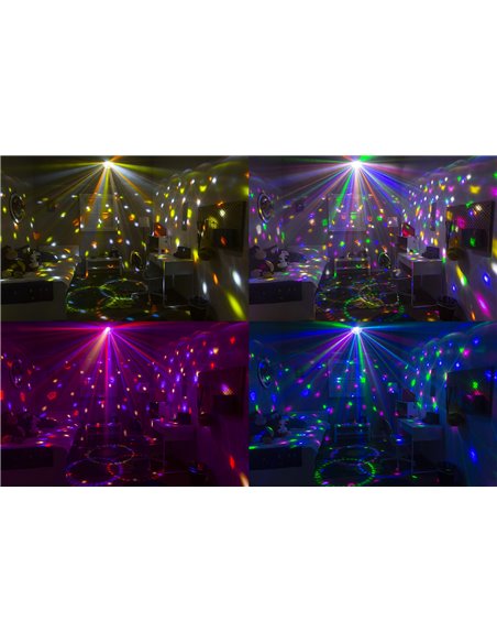 JB90R MINI STAR BALL DMX LED 9 COLORES