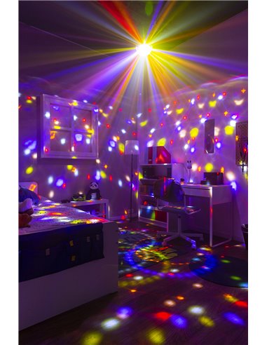 JB90R MINI STAR BALL DMX LED 9 COLORES