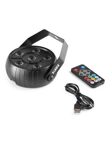 PLP10 FOCO PAR PARTY CON BATERÍA 6X 2W RGB