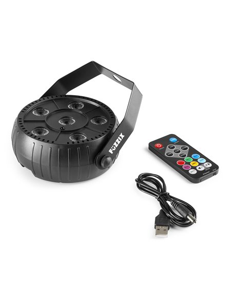 PLP10 FOCO PAR PARTY CON BATERÍA 6X 2W RGB