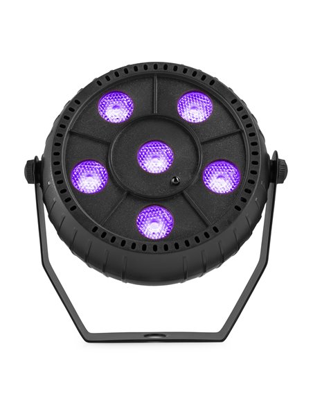 PLP14 FOCO PAR PARTY CON BATERÍA 6X 1W UV