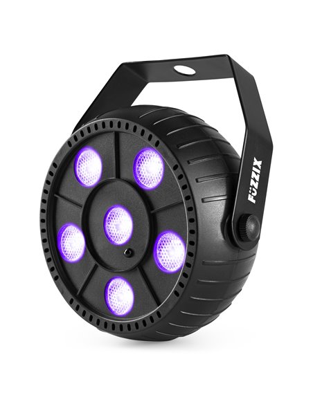 PLP14 FOCO PAR PARTY CON BATERÍA 6X 1W UV