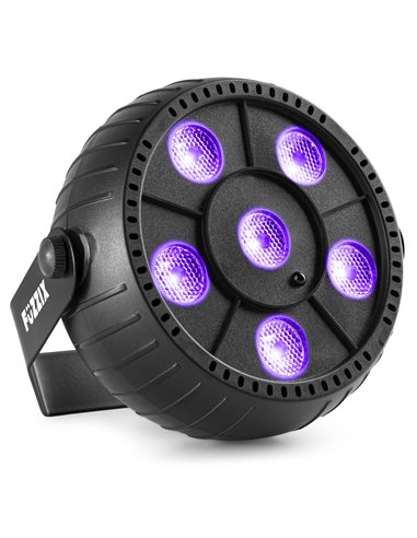 PLP14 FOCO PAR PARTY CON BATERÍA 6X 1W UV