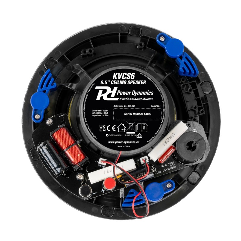 KVCS6 HQ ALTAVOZ DE TECHO DE PERFIL BAJO 2 VÍAS 6.5" BLANCO