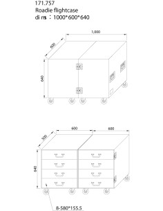 PD-F4A MALETA DE TRANSPORTE CON 8 RUEDAS 2