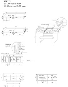 PD-FC3 FLIGHTCASE 19" PARA MESA DE MEZCLAS Y CDS. 2