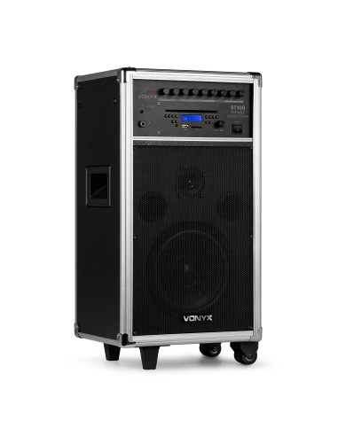 ST100 MK2 SISTEMA PORTATIL 8" BT/CD/MP3/UHF