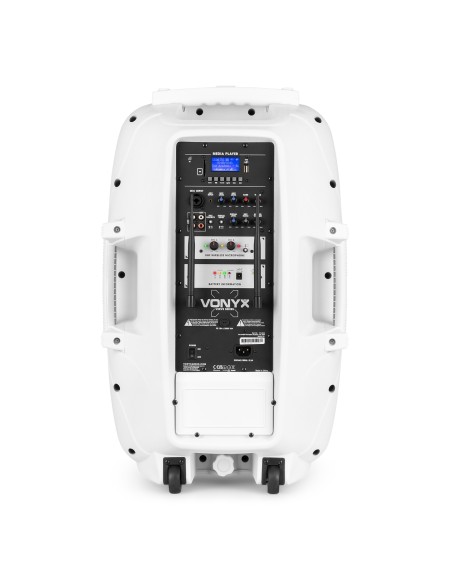 VERVE46 SISTEMA PORTÁTIL DE SONIDO 15” EDICIÓN BLANCO