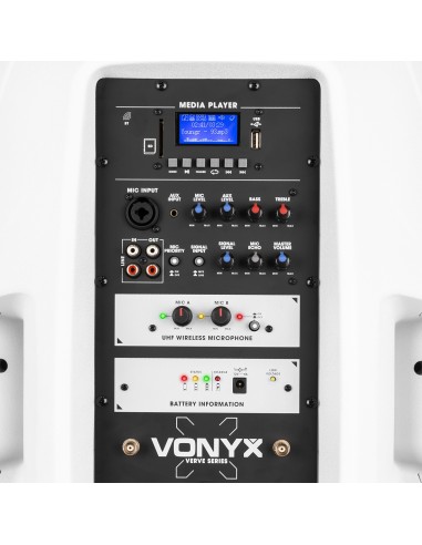 VERVE46 SISTEMA PORTÁTIL DE SONIDO 15” EDICIÓN BLANCO