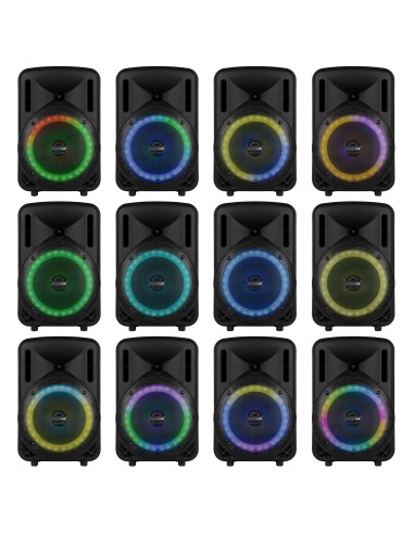 InicioSonidoSistemas PA portatiles Power Dynamics FT08LED MK2 BAFLE ACTIVO 8" 300W vista 5