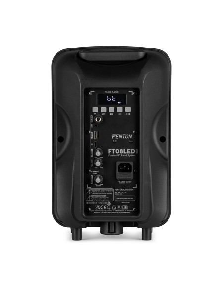 InicioSonidoSistemas PA portatiles Power Dynamics FT08LED MK2 BAFLE ACTIVO 8" 300W vista 7