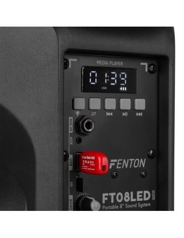 InicioSonidoSistemas PA portatiles Power Dynamics FT08LED MK2 BAFLE ACTIVO 8" 300W vista 9