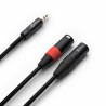 CX70-6 CABLE 2X XLR MACHO - 3.5MM ESTEREO 6.0M