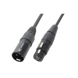 CX35-6 MACHO XLR- HEMBRA XLR, NEGRO, 6M