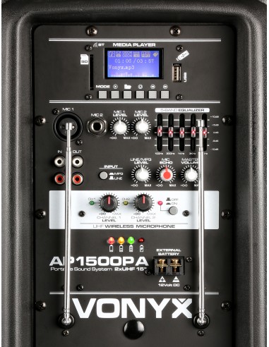 AP1500PA BAFLE PORTATIL 15"