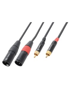 CX66-6 CABLE 2XXLR MACHO-2XRCA MACHO 6.0M