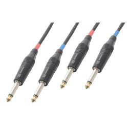 CX72-5 CABLE 2XJACK 6.3MONO-2XJACK 6.3MONO 5.0M