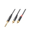 CX84-3 CABLE 6.3 STEREO- 2 RCA MACHO 3.0M