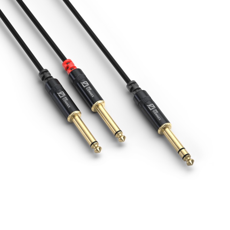 CX76-1 CABLE 6.3 STEREO- 2X6.3 MONO 1,5M