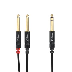 CX76-1 CABLE 6.3 STEREO- 2X6.3 MONO 1,5M