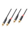CX94-3 CABLE 2X RCA MACHO - 2X RCA MACHO 3M
