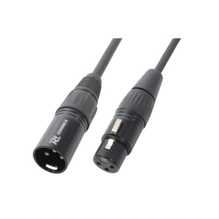 CX35-1 MACHO XLR- HEMBRA XLR, NEGRO, 1.5M