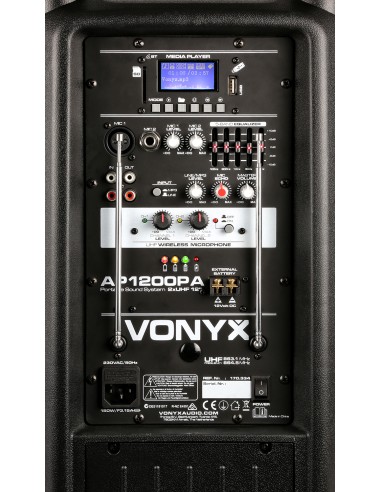 AP1200PA BAFLE PORTATIL 12"