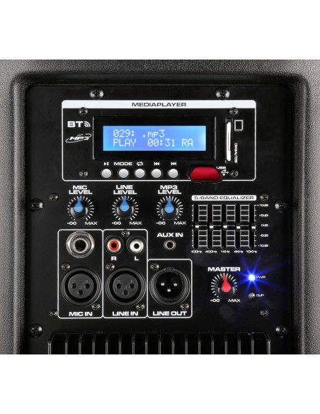 SPX-PA9210 SISTEMA PORTATIL DE SONIDO ABS 2X10"