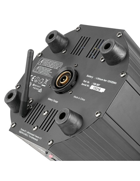 BBP60 CONJUNTO FOCOS, 6PCS EN FLIGHTCASE CON CARGADOR