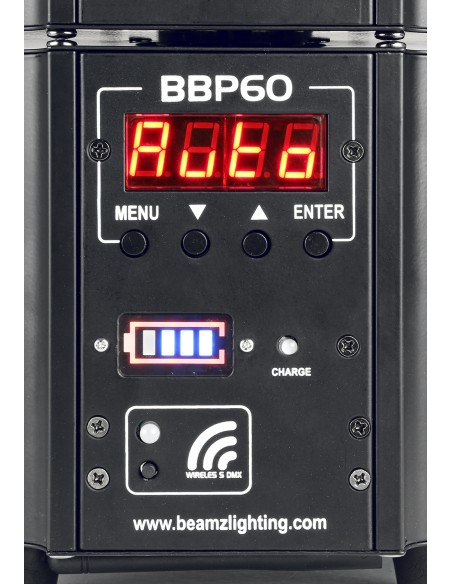 BBP60 CONJUNTO FOCOS, 6PCS EN FLIGHTCASE CON CARGADOR