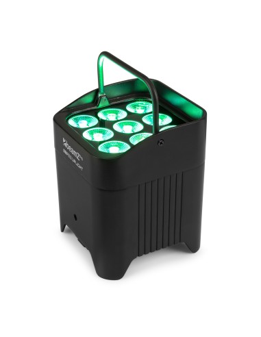 BBP59 FOCO PAR CON BATERÍA 9X 12W OUTDOOR