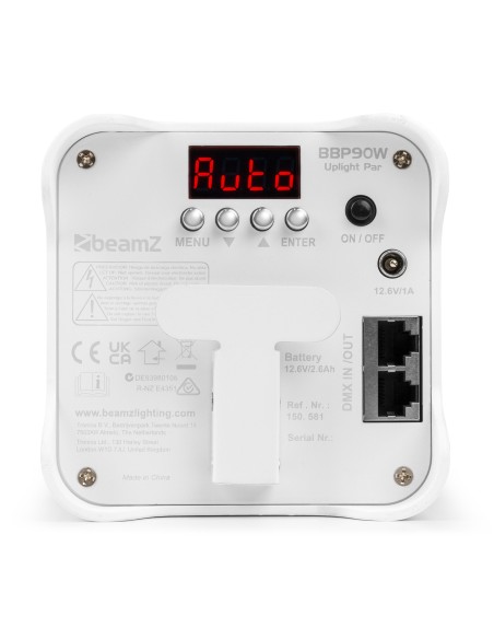 BBP90W FOCO UPLIGHT A BATERÍA 4X 4W BLANCO