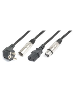 CX10-20 LIGERO COMBI CABLE SHUKO - XLR M / IEC F - XLR F 20M