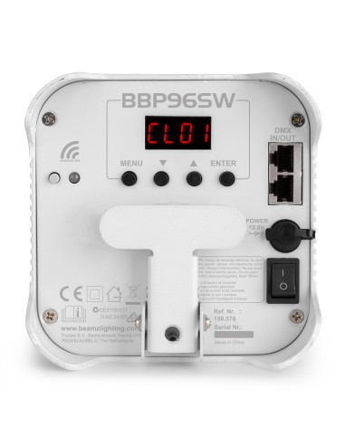 BBP96SW FOCO PAR CON BATERIA 6X 12W WDMX